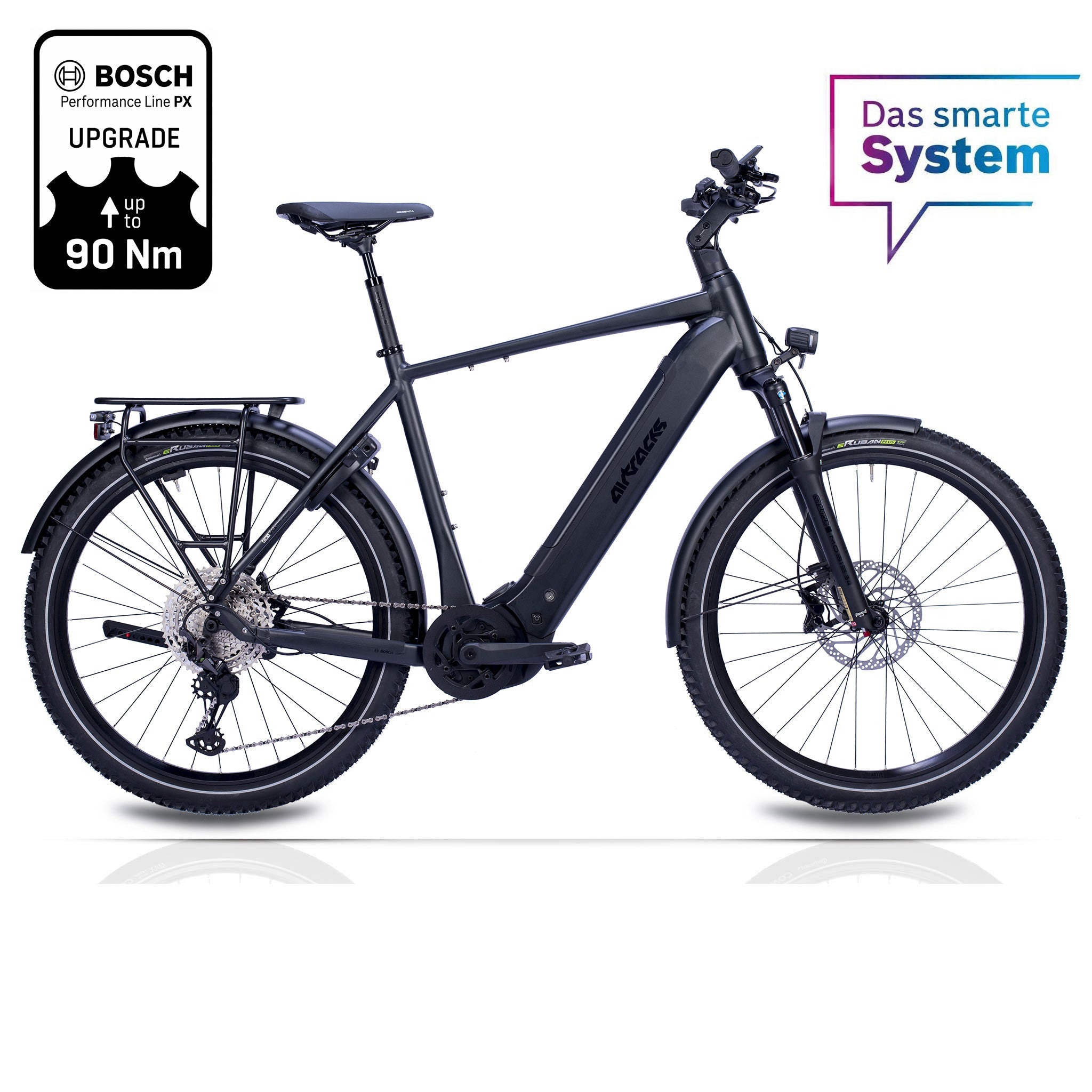 27,5" Heren e-SUV MTB TERRA CX1 BOSCH PERFORMANCE LINE PX Smart System POWERTUBE 800 Wh 12 versnellingen SHIMANO XT RD-M8100 SGS zwart