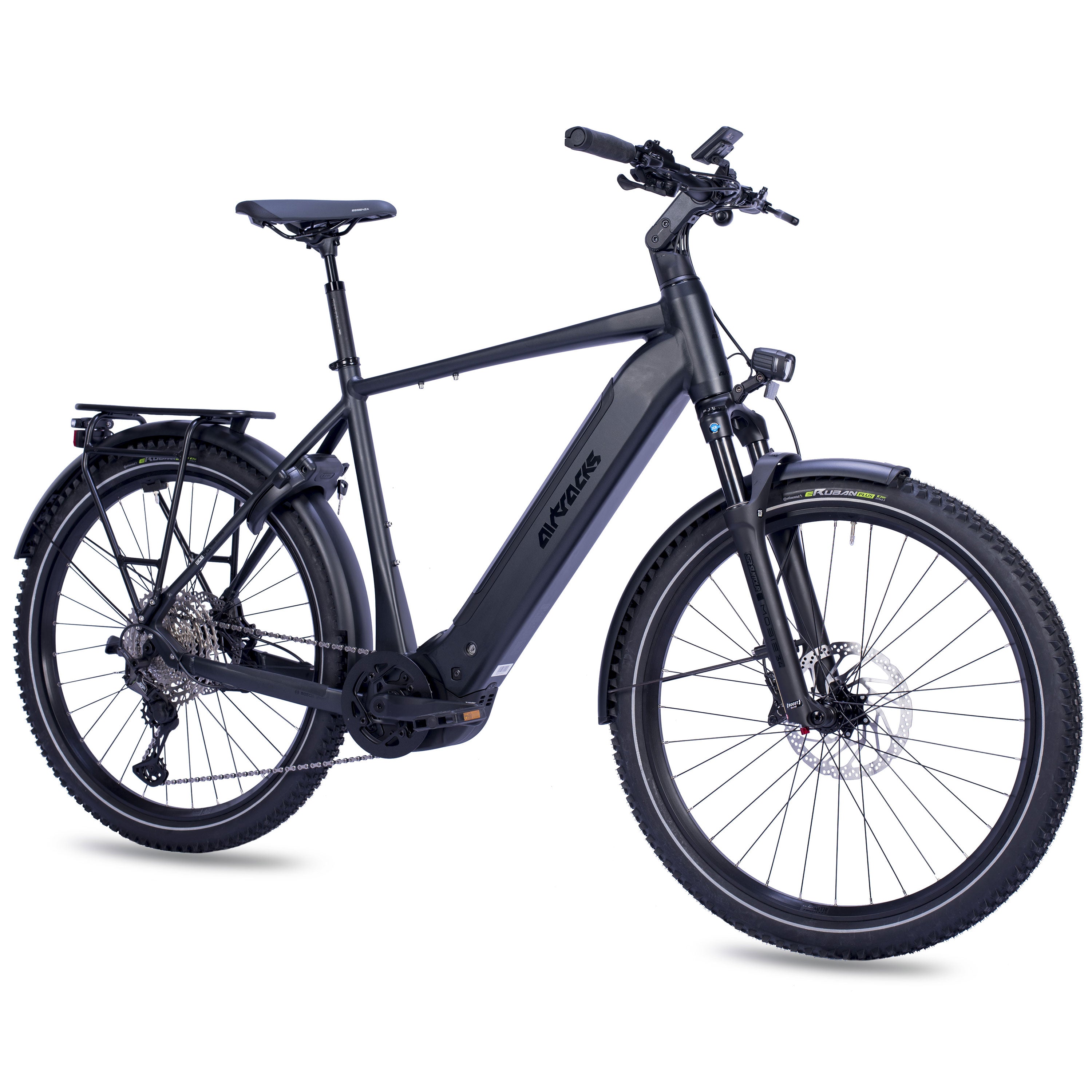 27.5" Men's E-SUV MTB TERRA CX1 BOSCH PERFORMANCE LINE PX Smart System POWERTUBE 800 Wh 12 Speed SHIMANO XT RD-M8100 SGS Black