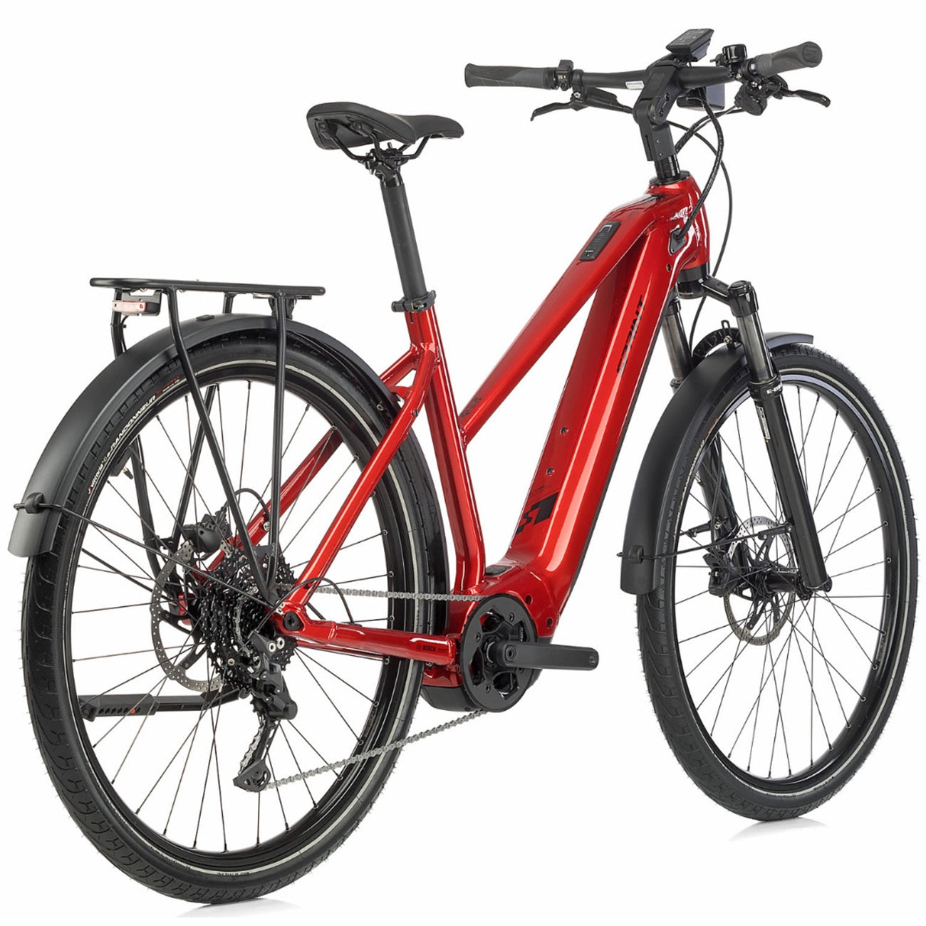 29" Dames E-SUV MTB VAYRON M 4.0 BOSCH PERFORMANCE LINE CX Smart System POWERTUBE 750 Wh 12 VERSNELLINGEN SHIMANO SLX RD-M7100-SGS Rood