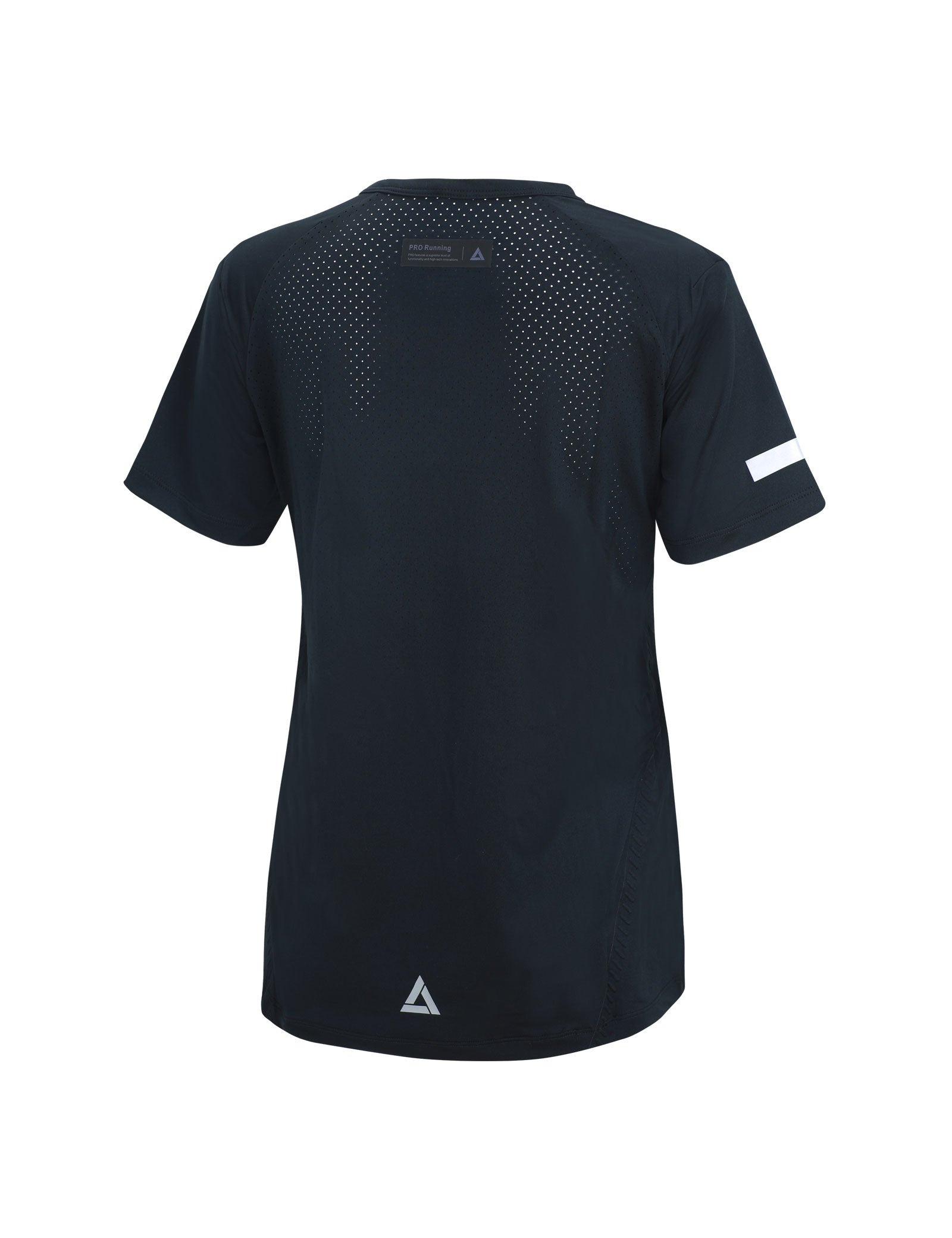 Camiseta funcional de running para mujer manga corta Pro Line negra