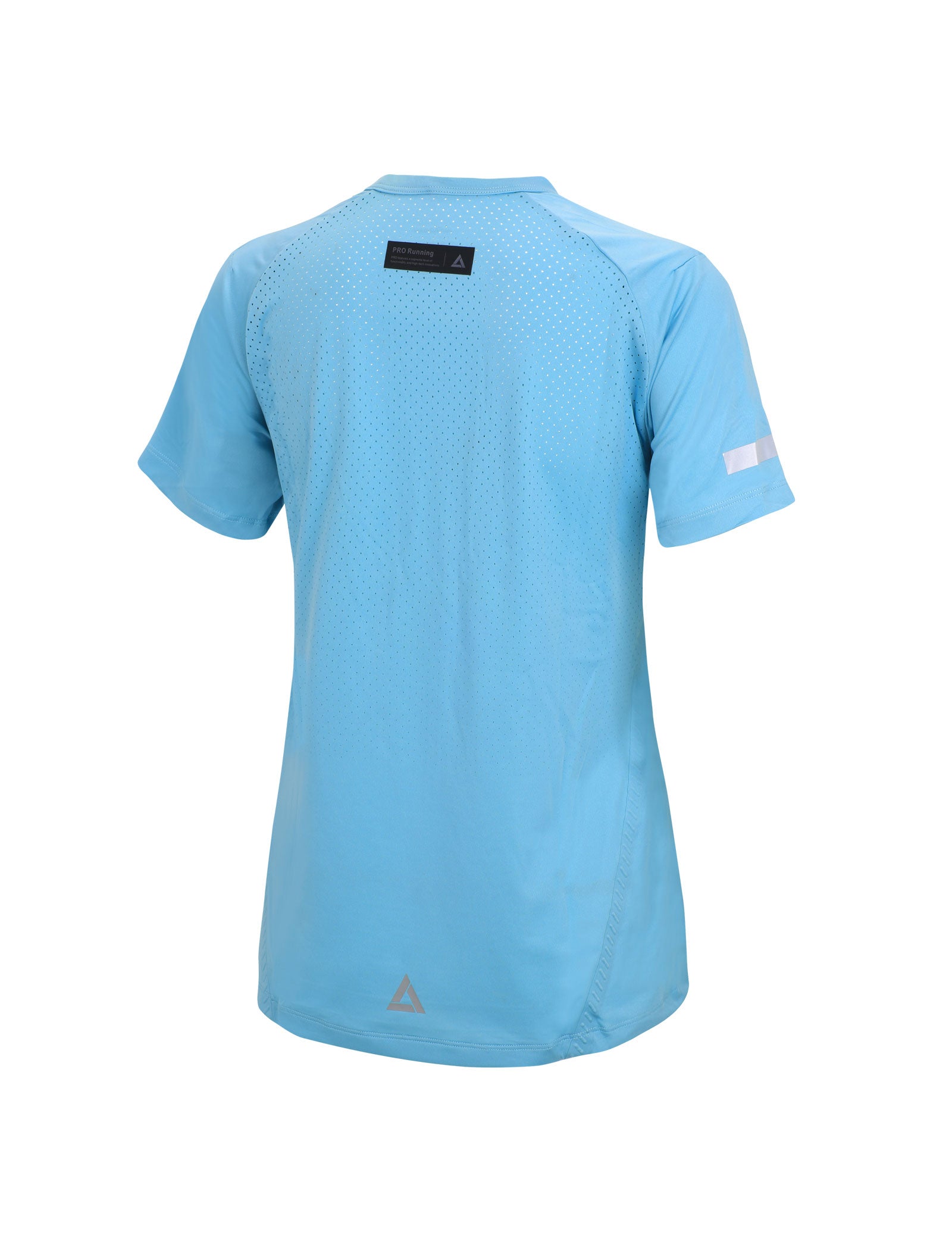 Camiseta funcional de running para mujer manga corta Pro Line celeste