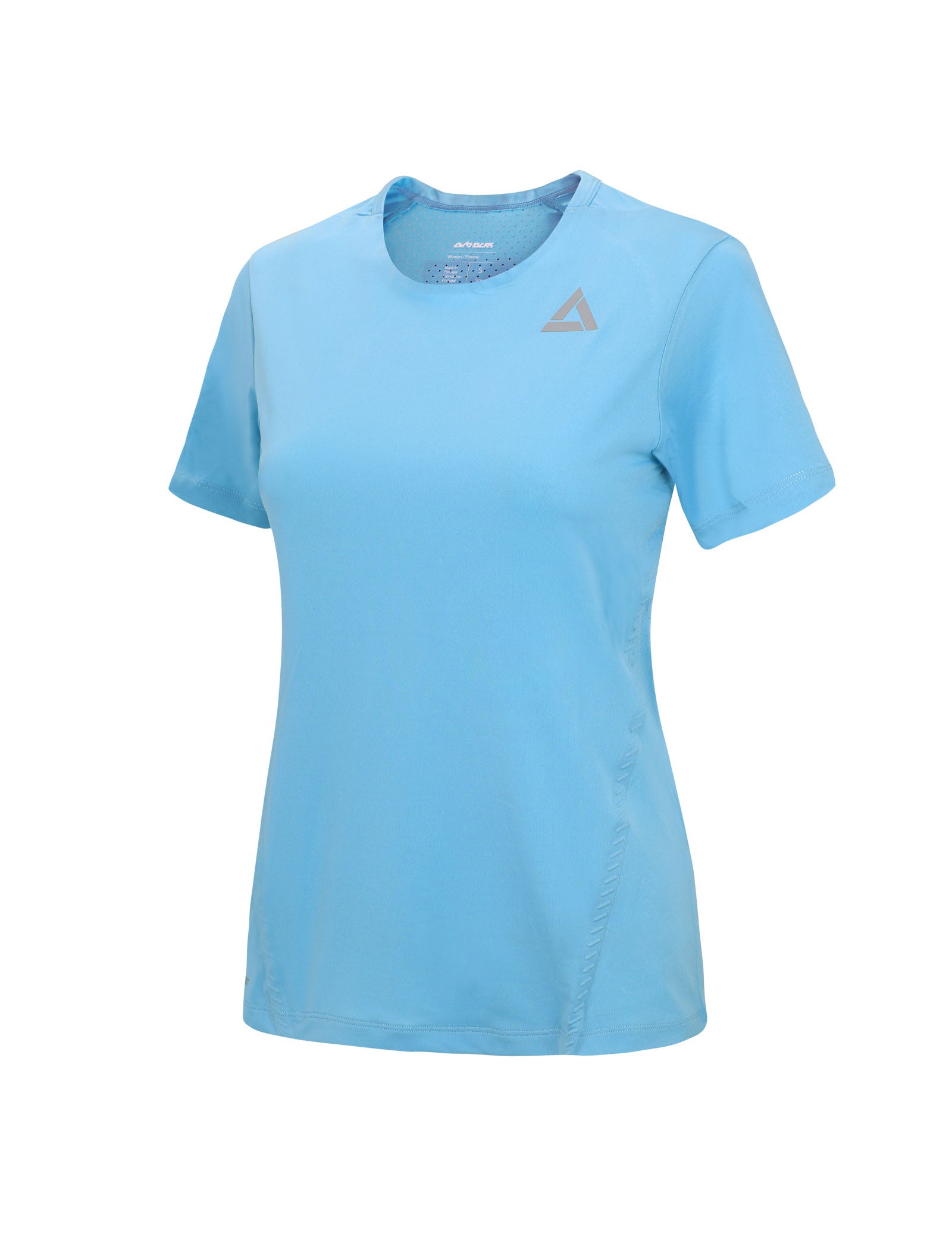Camiseta funcional de running para mujer manga corta Pro Line celeste