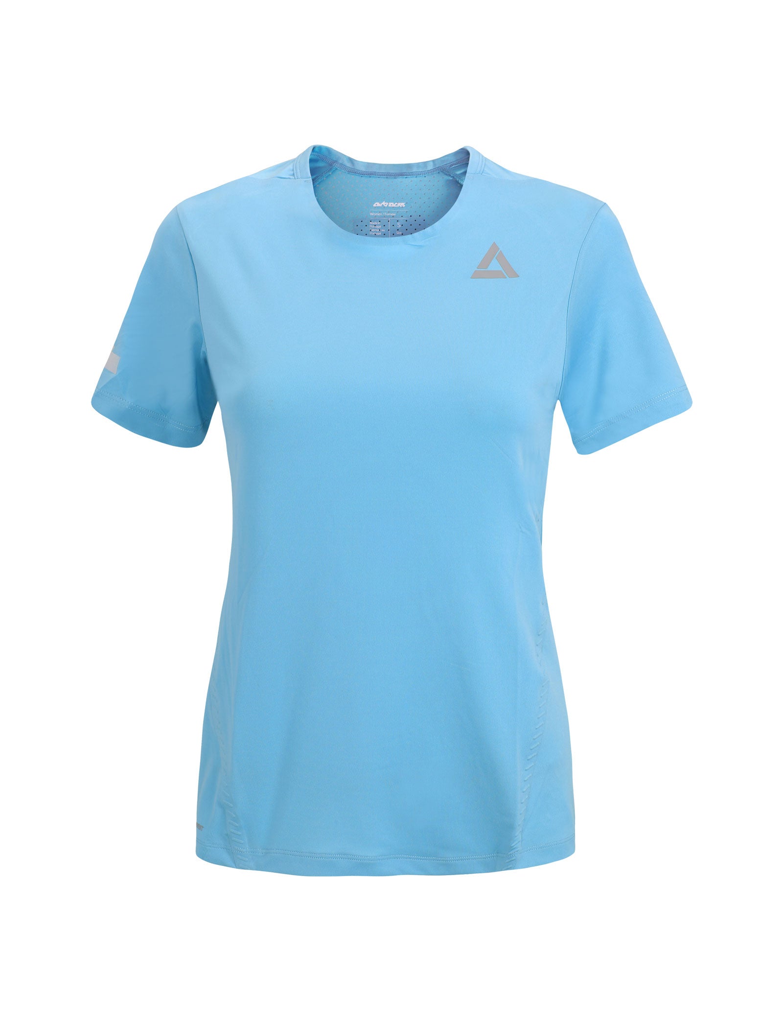 Camiseta funcional de running para mujer manga corta Pro Line celeste