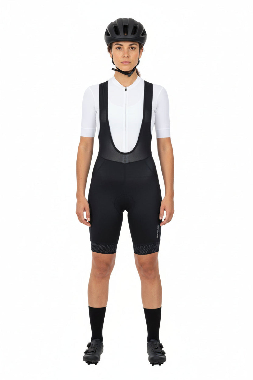 Women's bike pants short with straps - carrier pants per line black