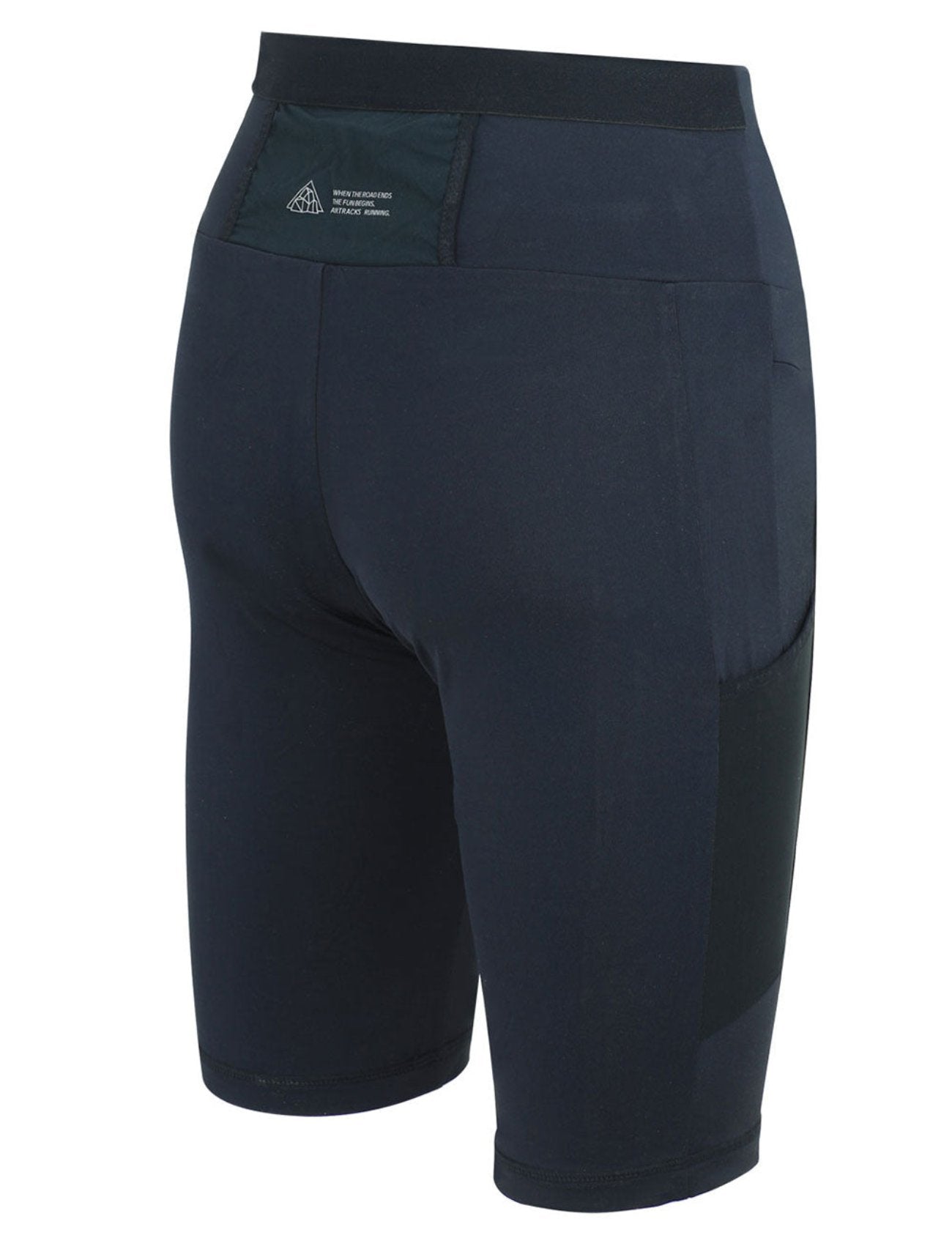 Women's running trousers Tight short per team black
