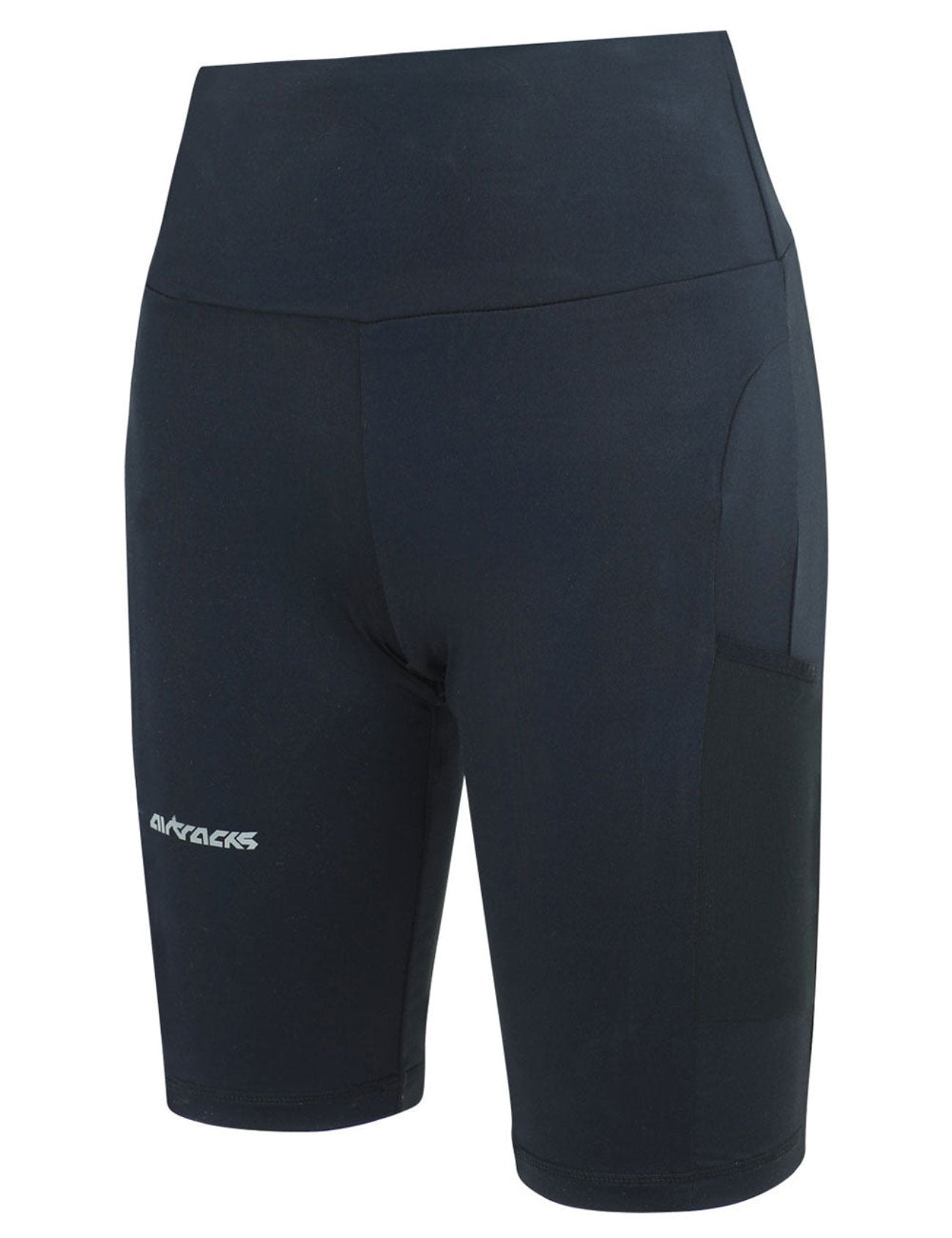 Women's running trousers Tight short per team black