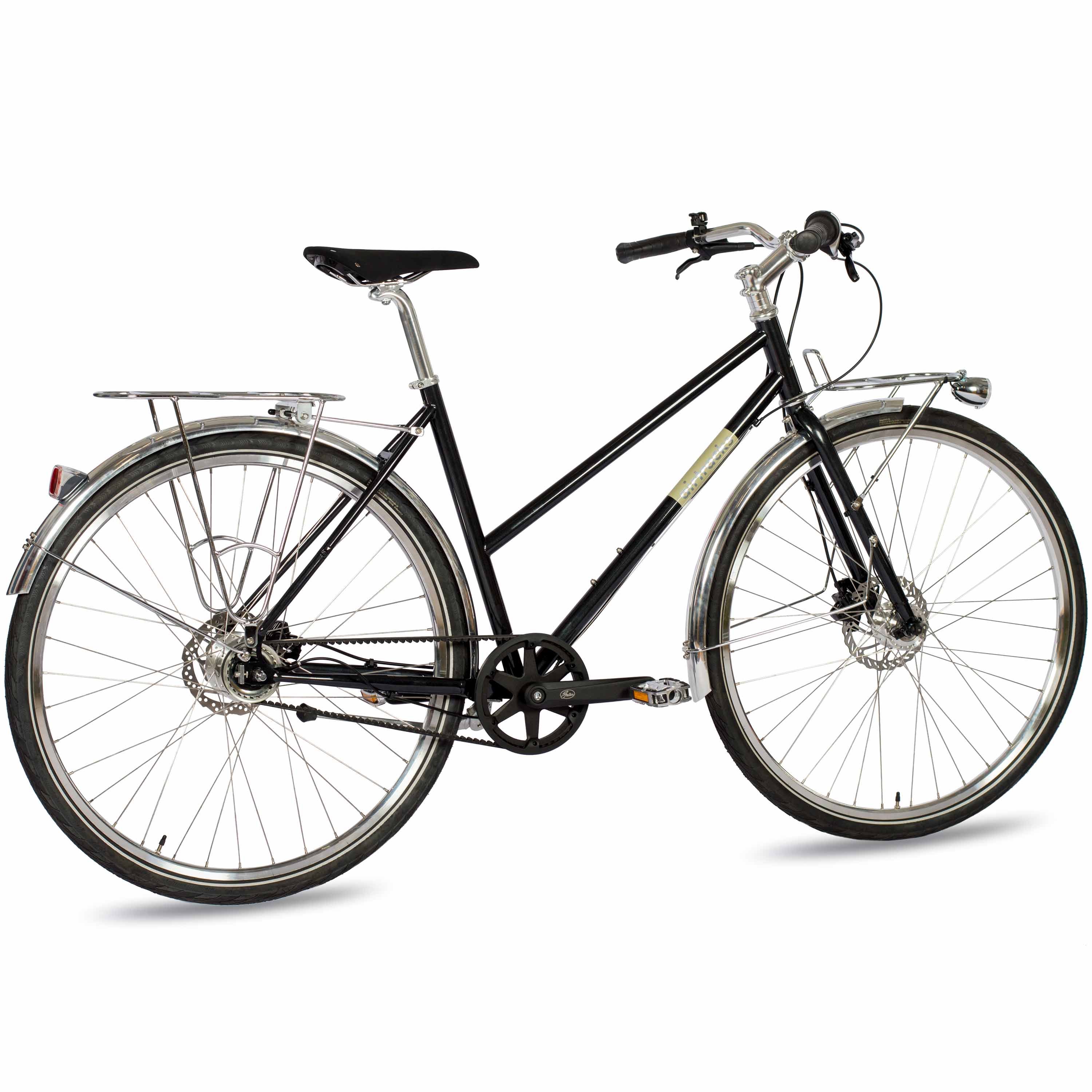 28" Bicicleta urbana mujer STREET CrMo GATES CARBON DRIVE BELT Shimano 7 velocidades