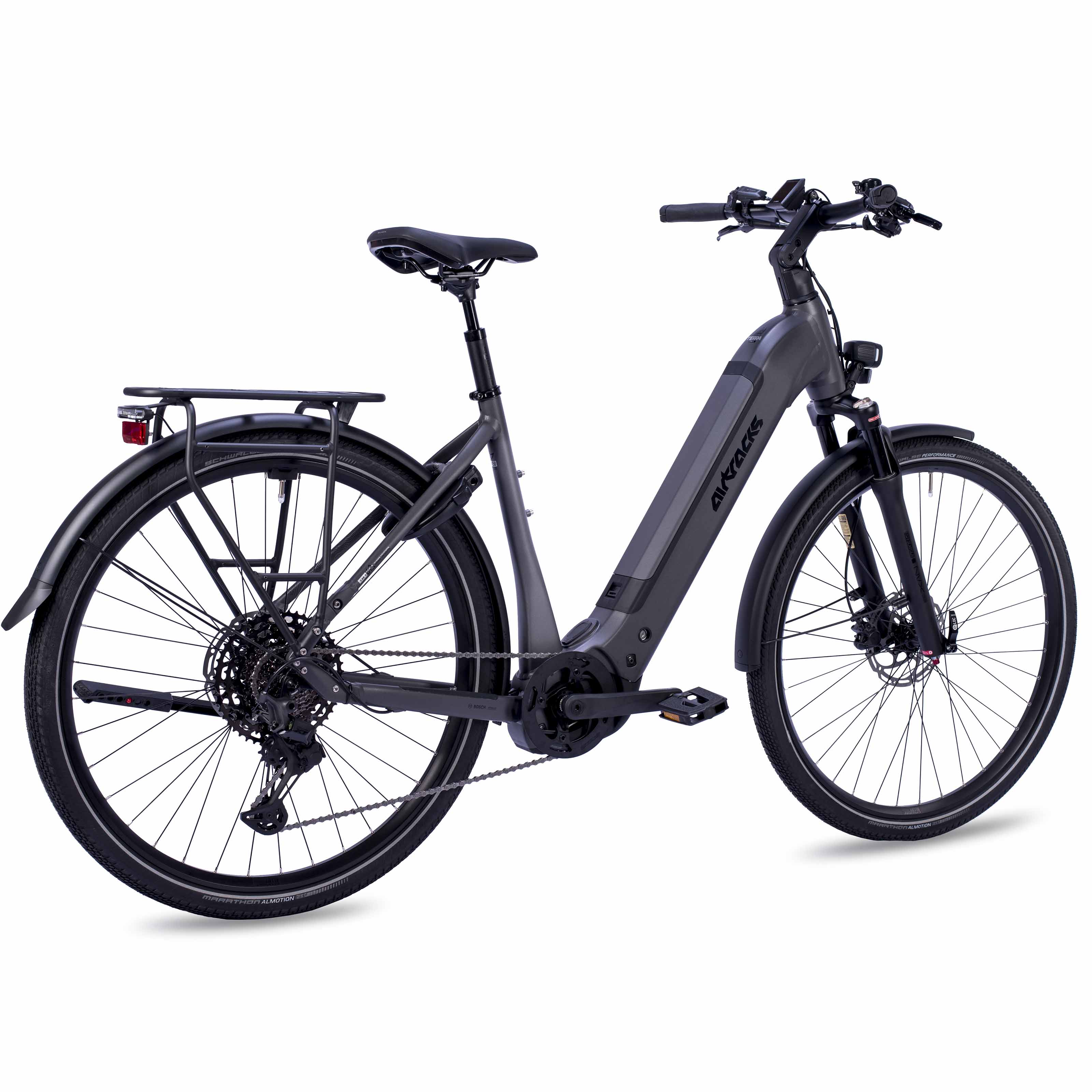 28" Damen E-Bike Trekking Fahrrad LS Wave TERRA TR1 BOSCH Performance Line PX Smart System POWERTUBE 800 Wh 11 x Gang SHIMANO XT RD-M8130 SGS Schwarz