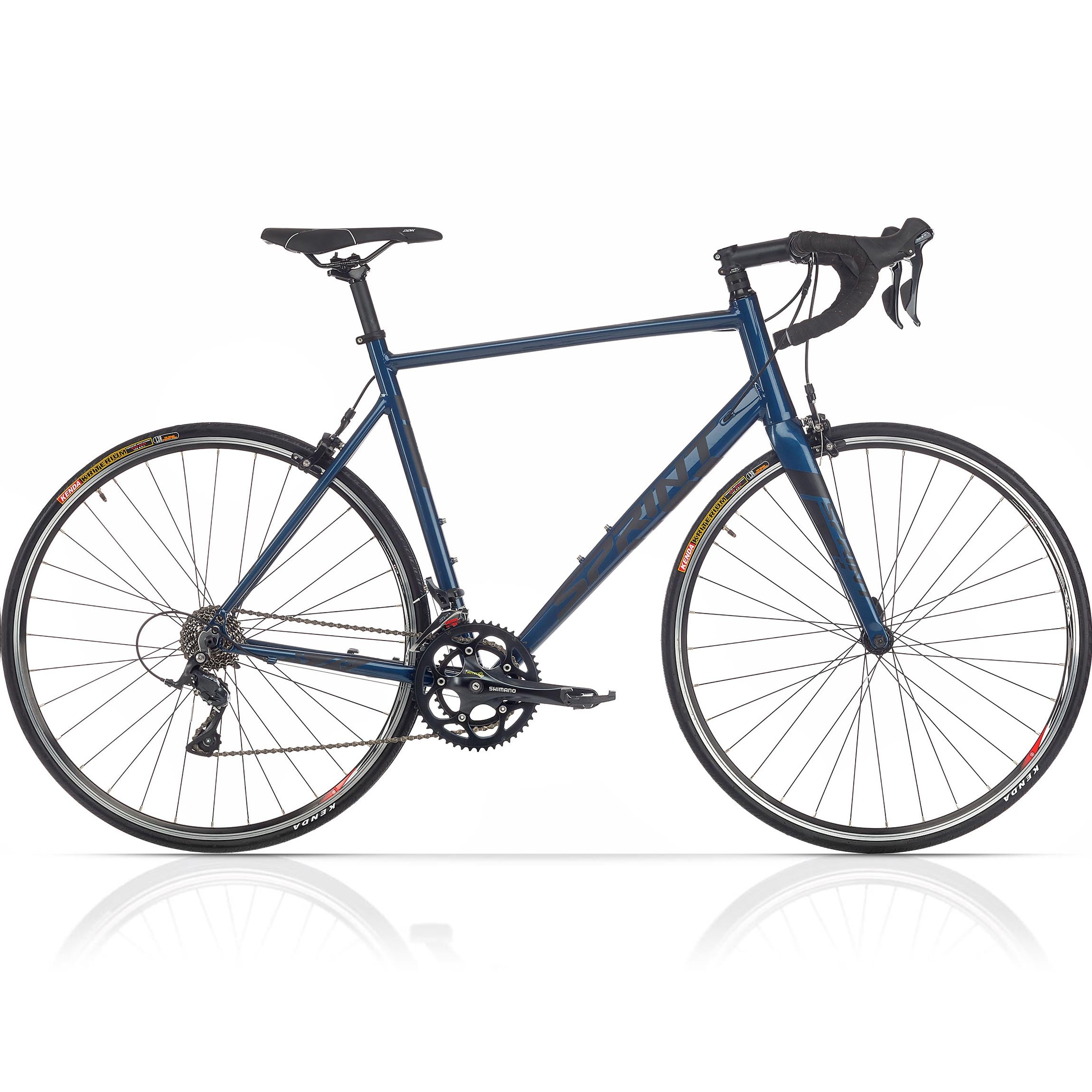 28" Men's Road Bike SPRINT MONZA ELITE 28 Carbon Fork Bicycle 2 x 9 Speed SHIMANO SORA RD-R3000 Blue / Black