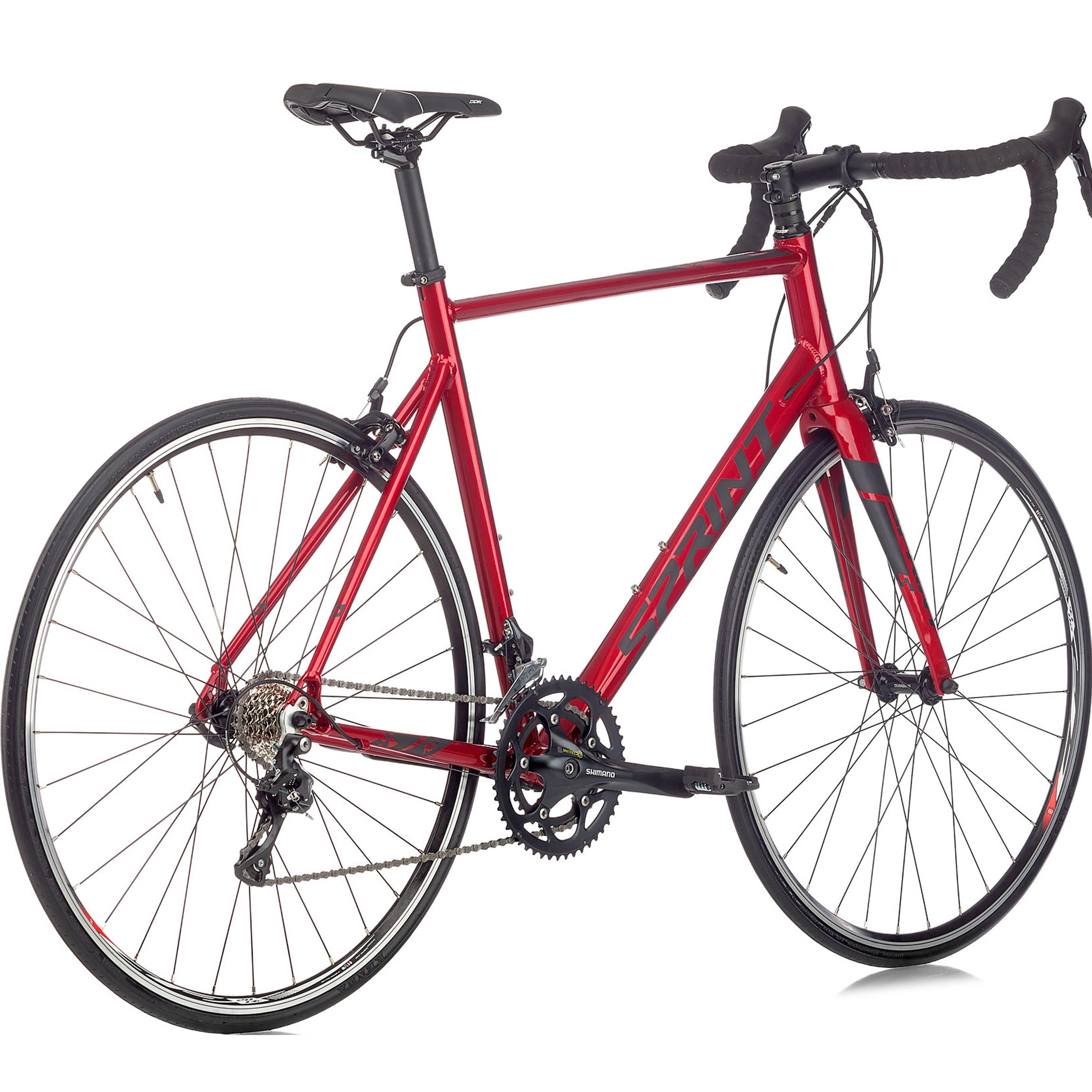 28" Men's Road Bike SPRINT MONZA ELITE 28 Carbon Fork Bicycle 2 x 9 Speed SHIMANO SORA RD-R3000 Blue / Black