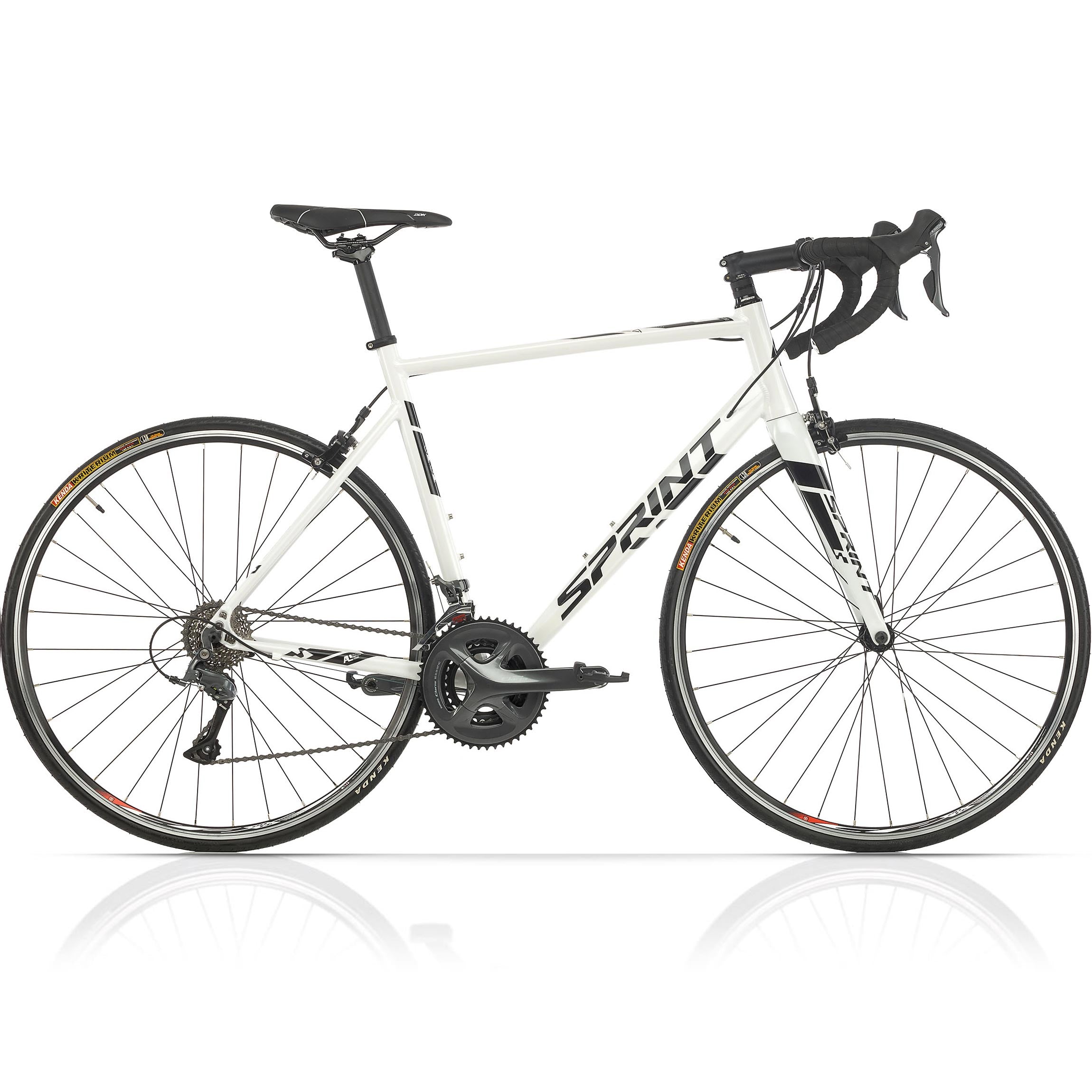28" Herren Rennrad SPRINT MONZA RACE Fahrrad CARBON GABEL 2 x 8 Gang SHIMANO CLARIS RD-R2000 White / Black