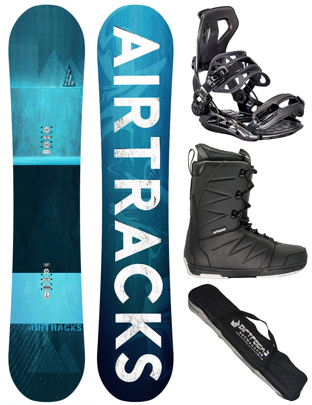 Herren Snowboard Set Blue Drifter + Bindung Msater ME + Boots Star + SB Bag