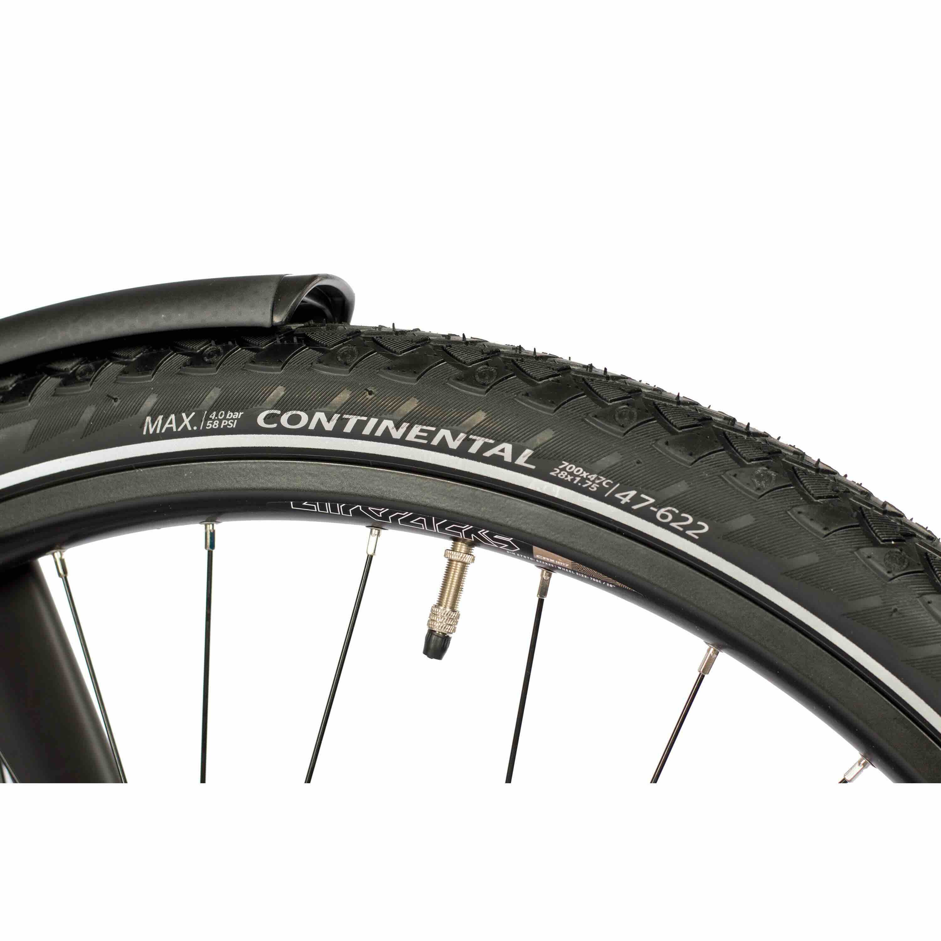 28" Bicicleta de trekking XXL para hombre TR.2880-C Bicicleta de trekking 2 x 10 velocidades SHIMANO CUES RD-U6020-10 SHADOW