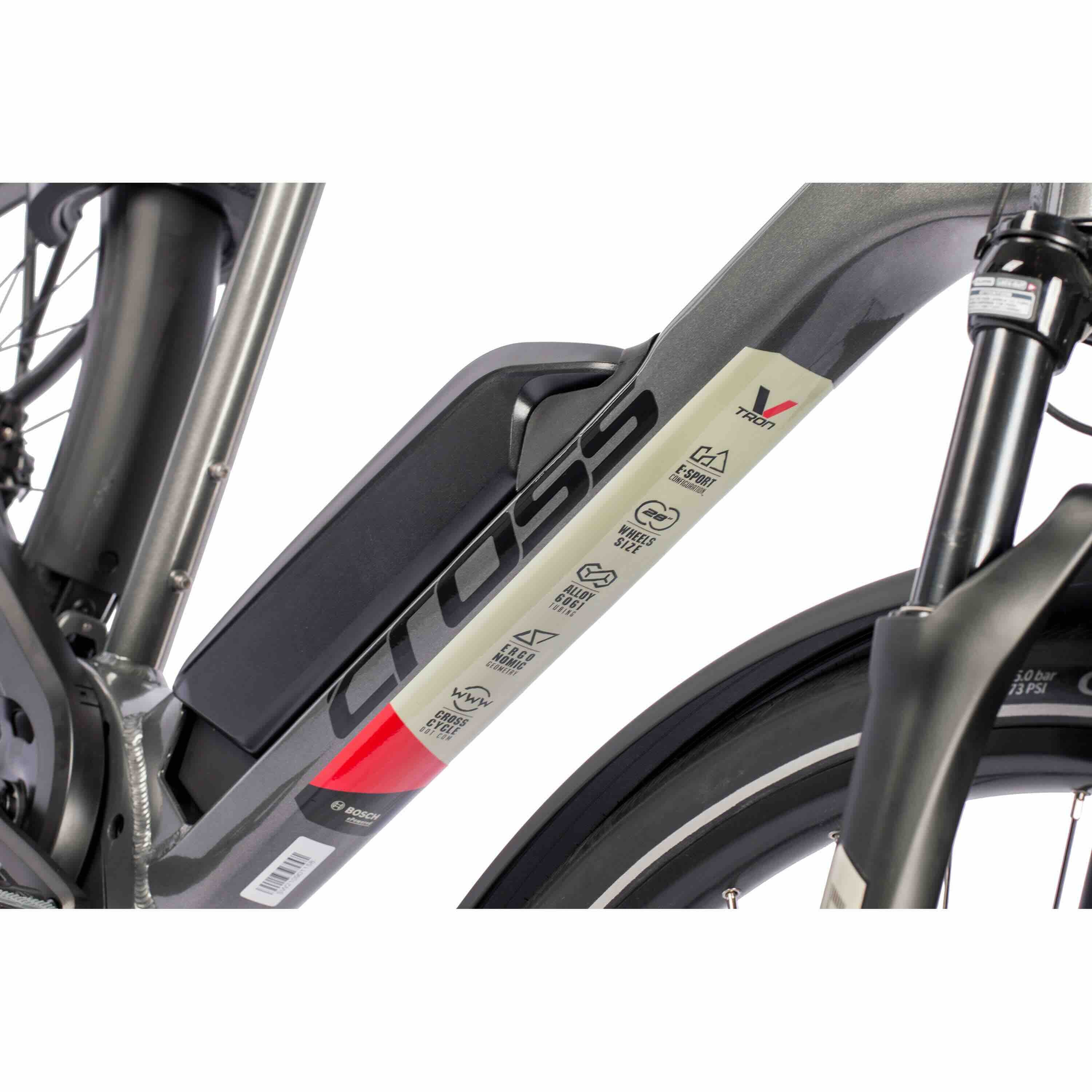 28 inch men's e-bike trekking bicycle V-tron Bosch Active Plus Line Gen3 500WH 10S Shimano Deore