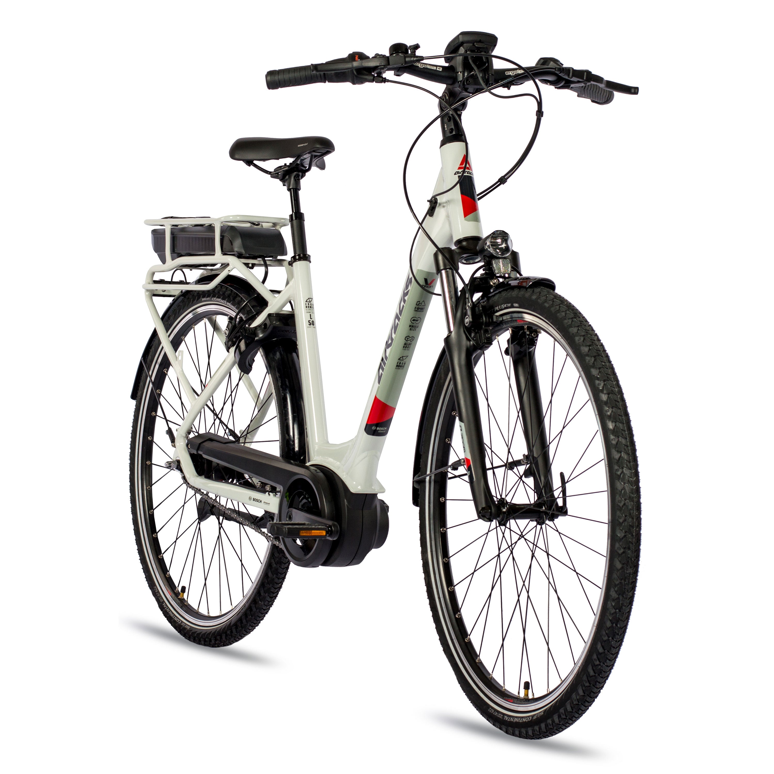 28" E-Bike City Fahrrad V-Tron RACK BOSCH ACTIVE LINE PLUS 400 Wh 7s SHIMANO NEXUS RÜCKTRITTBREMSE