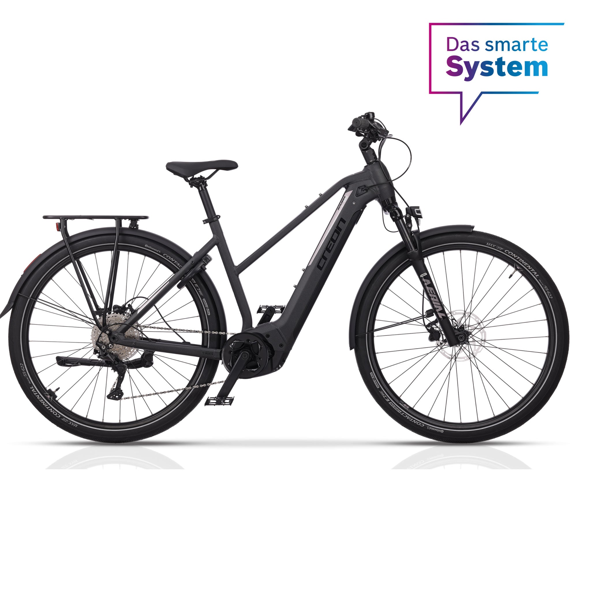 28" Damen E-Bike Trekking Fahrrad MAVERIX TR5 BOSCH Performance Line CX Smart System POWERTUBE 750 Wh 11s SHIMANO DEORE RD-M5120 SGS