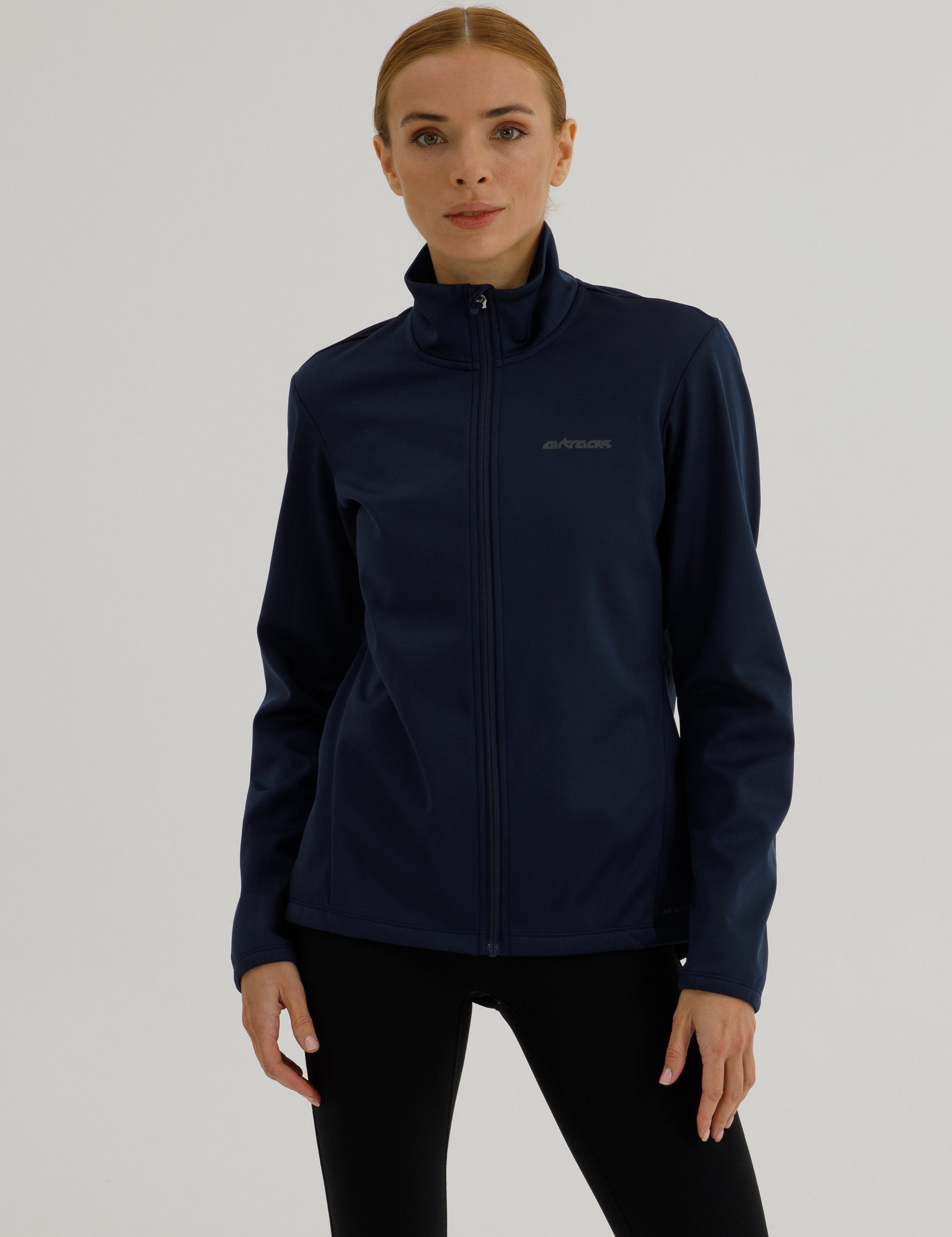 Damen Winter Fahrradjacke-Laufjacke Softshell Thermojacke Aktive Comfort Line Schwarz