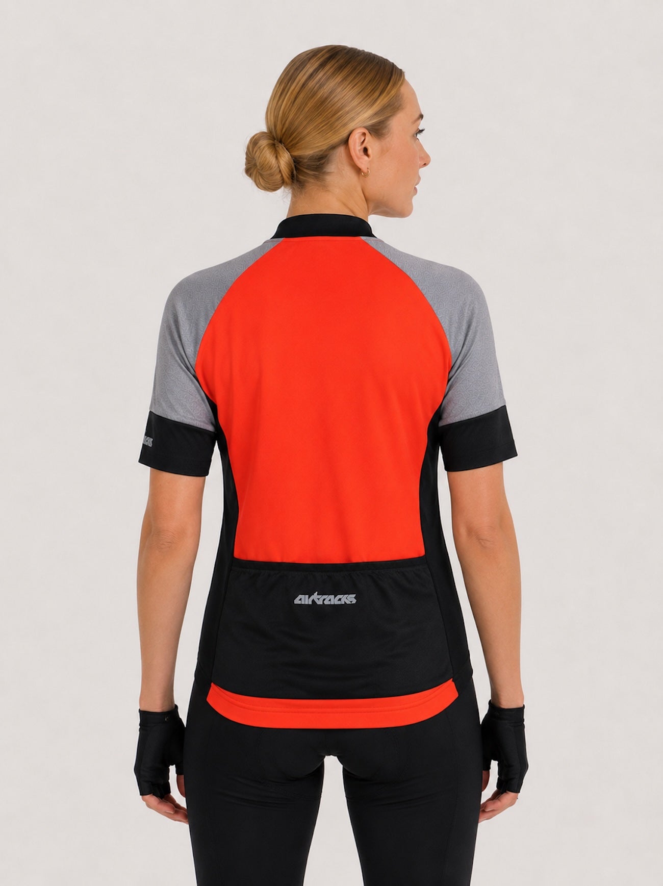 Damesfiets jersey Short -Sleeveved Bike Jersey Per Line Red Red