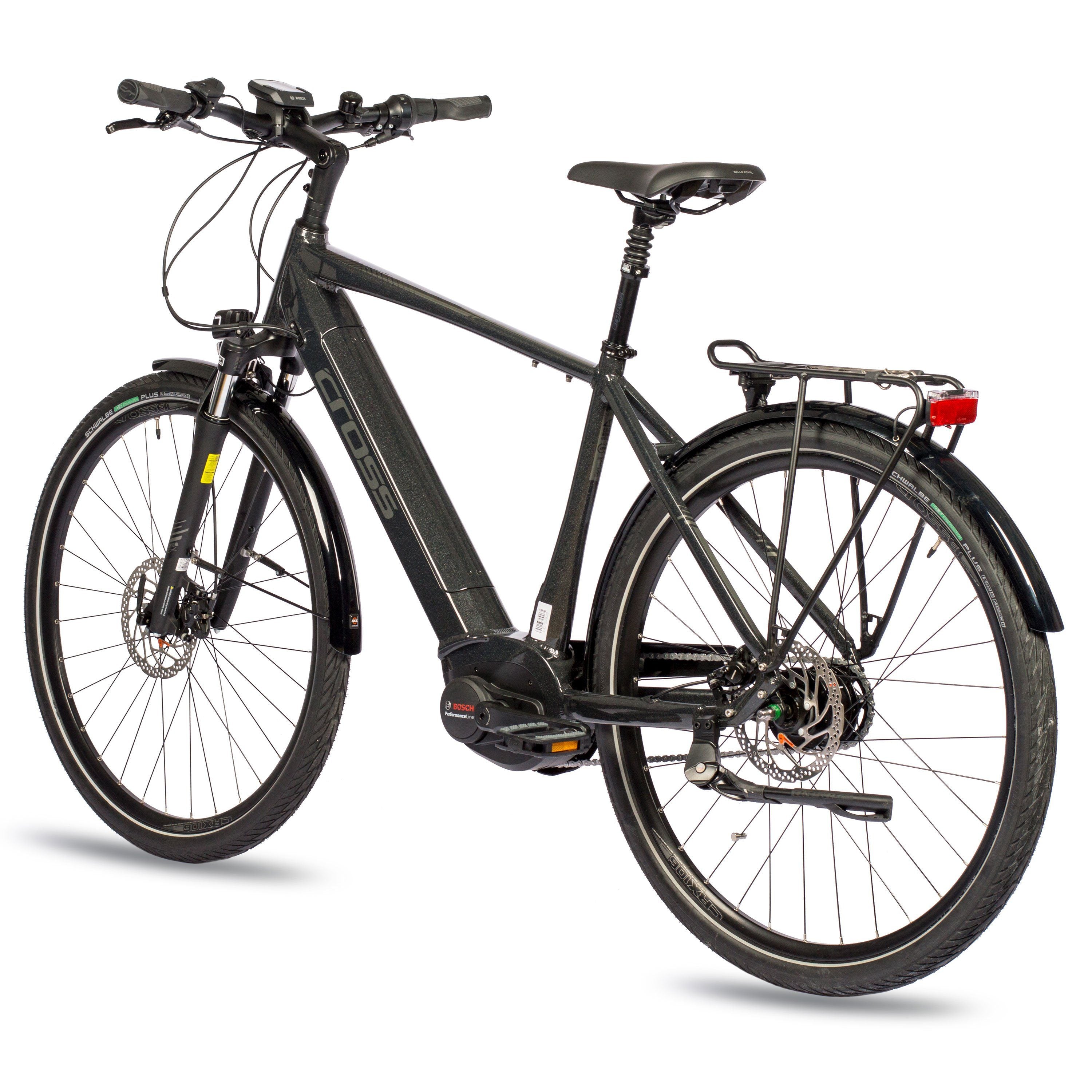 28"HOMME VÉLO ÉLECTRIQUE DE VILLE NOVA CITY BOSCH PERFORMANCE LINE 625WH 5 VITESSES SHIMANO NEXUS INTER