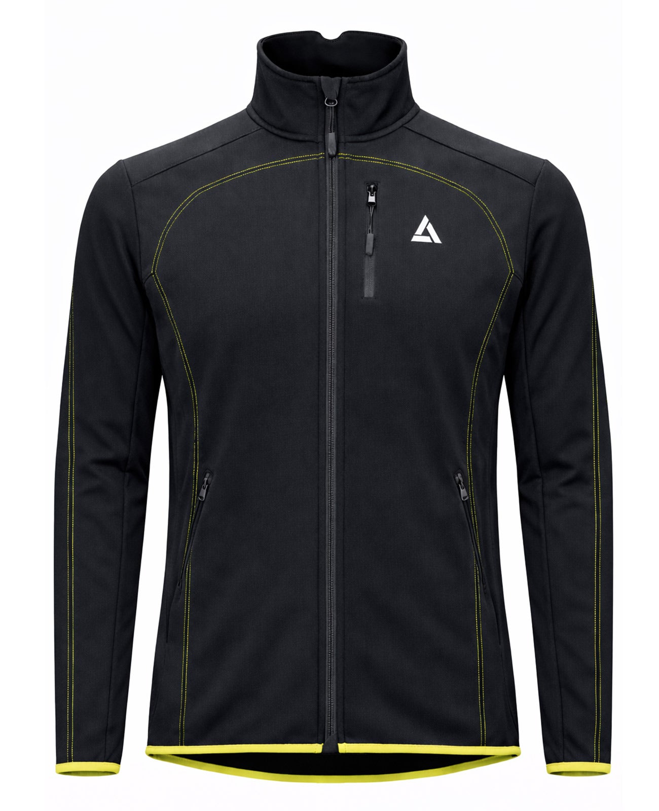 Hombres Thermo Bicycle Jacket Pro Line Neon Black Neon