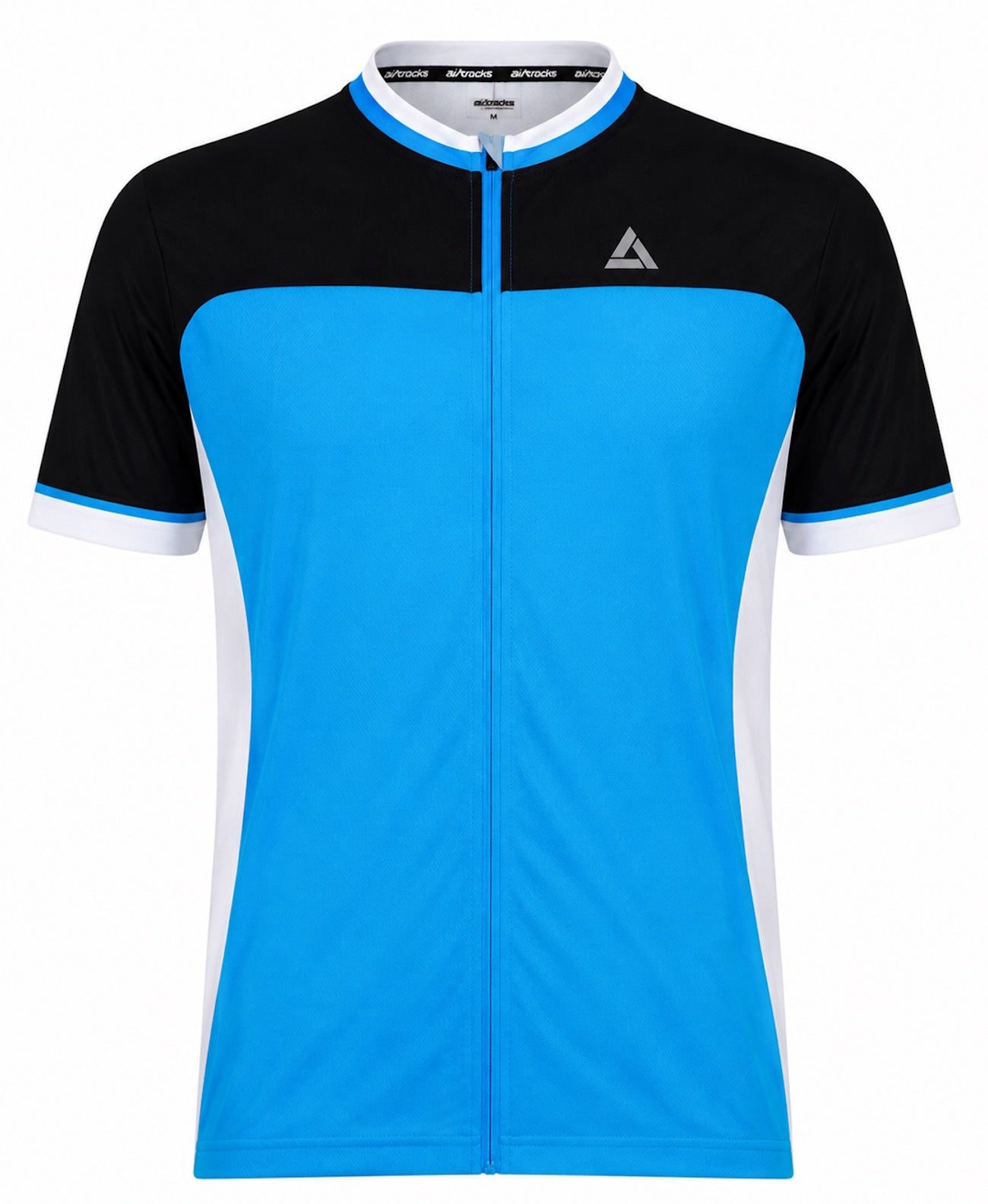 Herren Fahrradtrikot Kurzarm Radtrikot Pro T II Blau-Schwarz