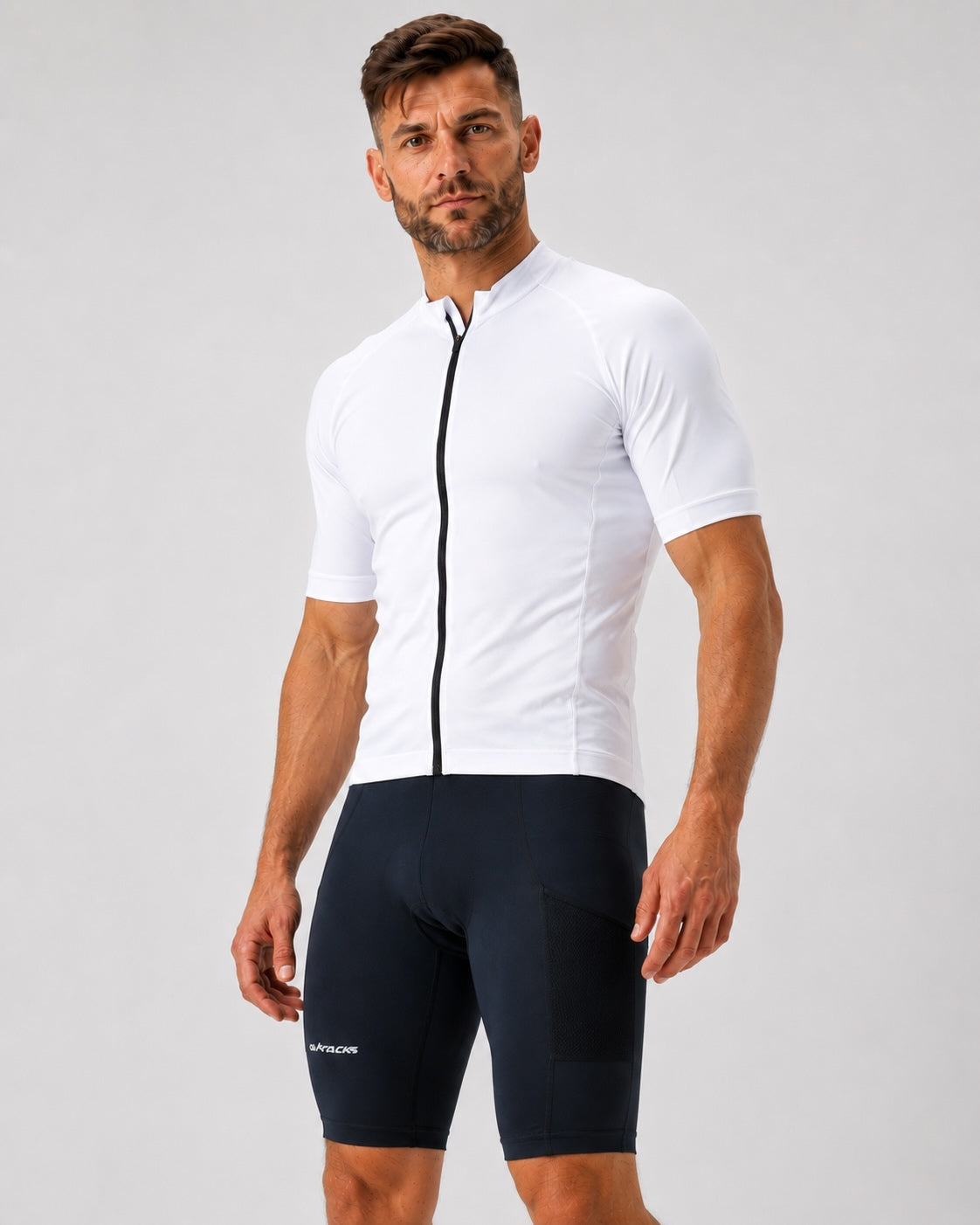 Herren Laufhose Tight Kurz Pro Team Schwarz