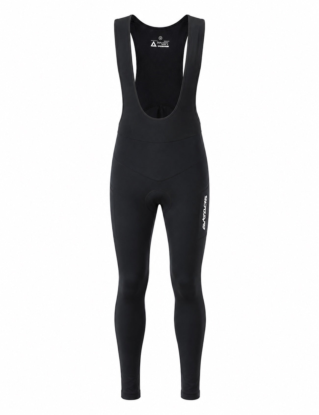 Heren thermische fietsbroek Lange draagbroek per zwart