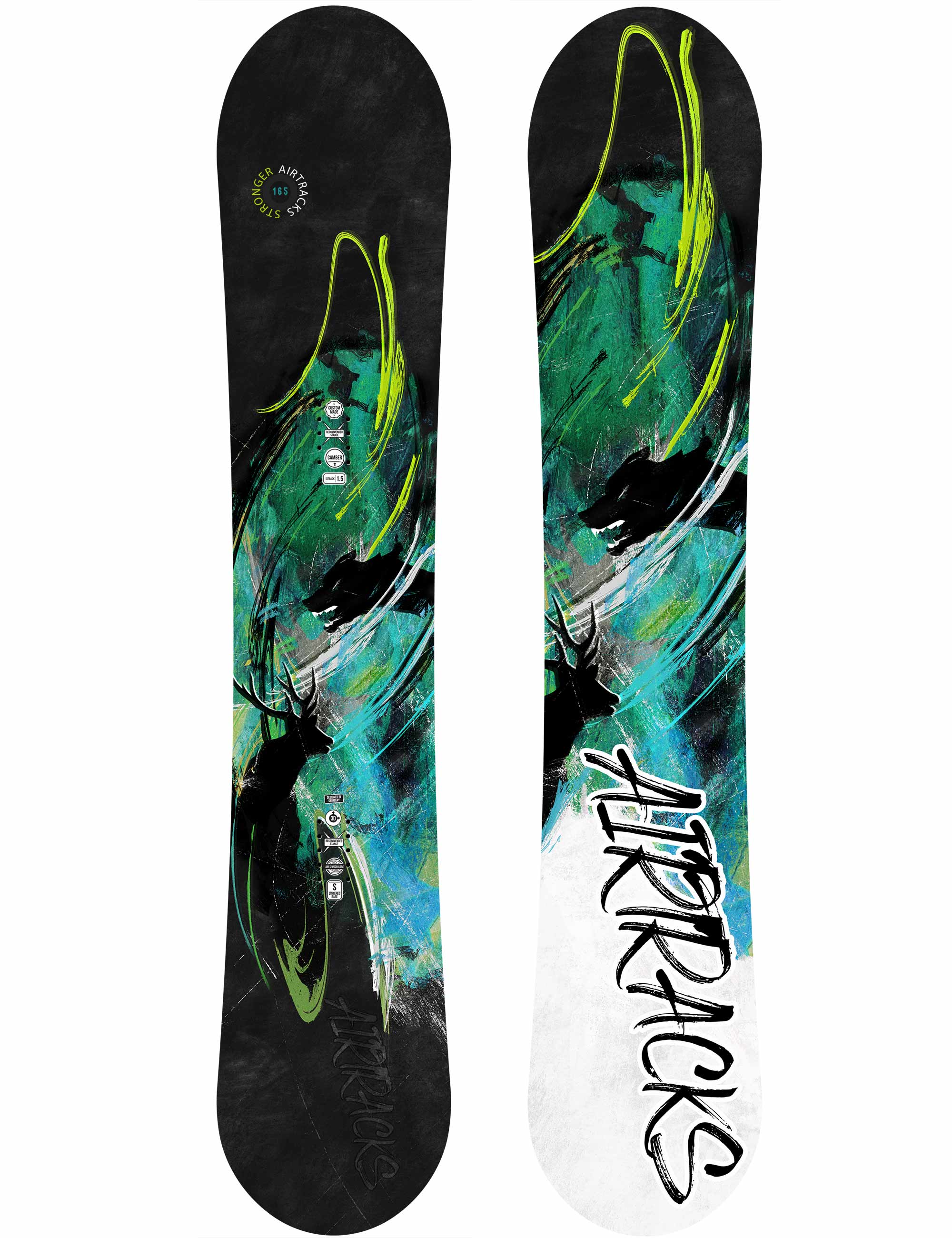 Heren snowboard STRONGER Zero Rocker Wide