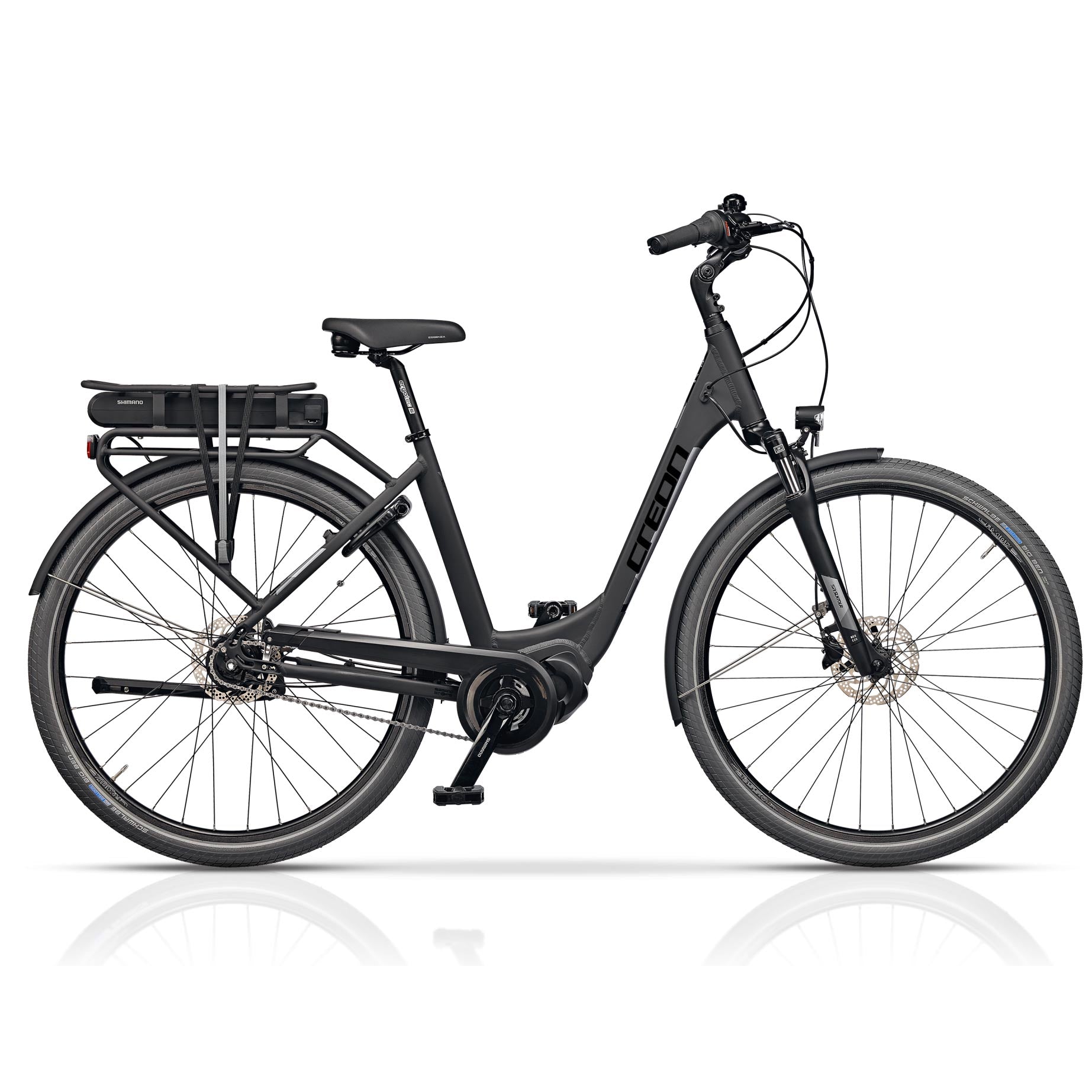 28 inch e-bike City Bicycle LS V-Tron RD Wave Rack Shimano StеPs E-6100 418WH 7 x gang Shimano Nexus