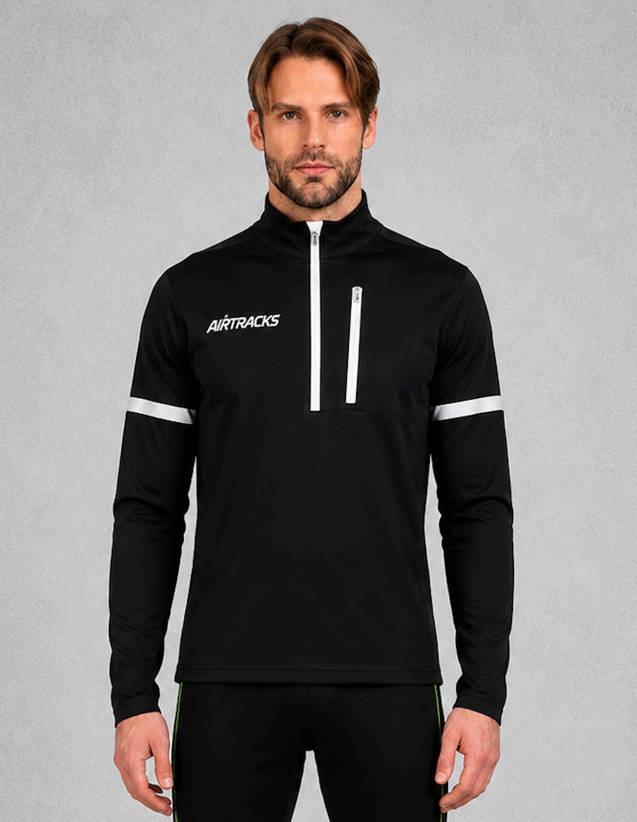 Men Thermo Bicycle Jersey - Camiseta Running Arm Long Black